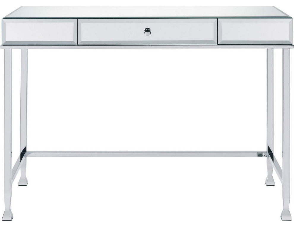 Benzara BM250366 Rectangular Storage Writing Desk, White
