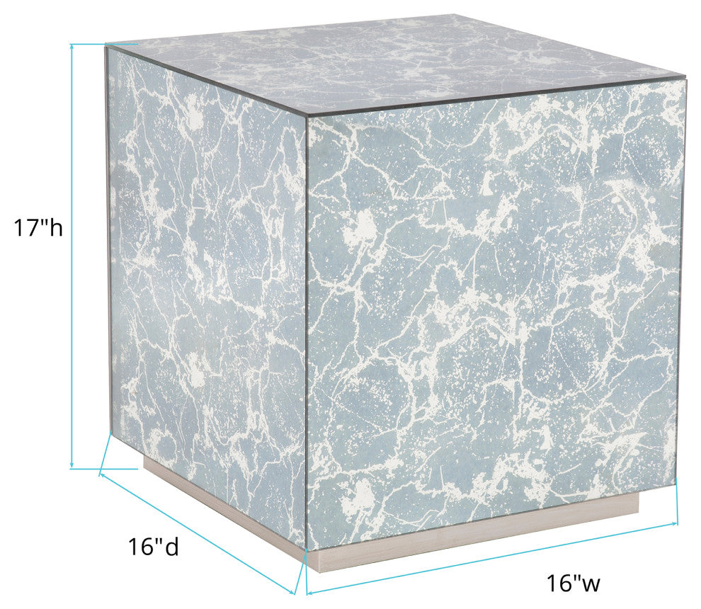 Paxton Mirrored Side Table