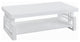 Rectangular Coffee Table with Shelf, White