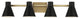 Towner 4-Light Wall/Bath, Black