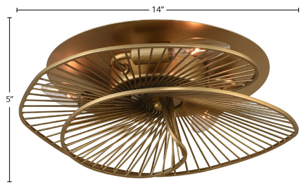 Aurora 14 Inch Flush Mount