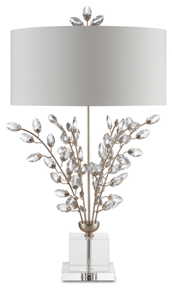 Forget-Me-Not Silver Table Lamp