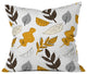 Mummysam Fall Leaves Throw Pillow, 18"x18"
