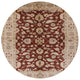 Ahgly Company Indoor Round Mid-Century Modern Area Rugs, 6' Round
