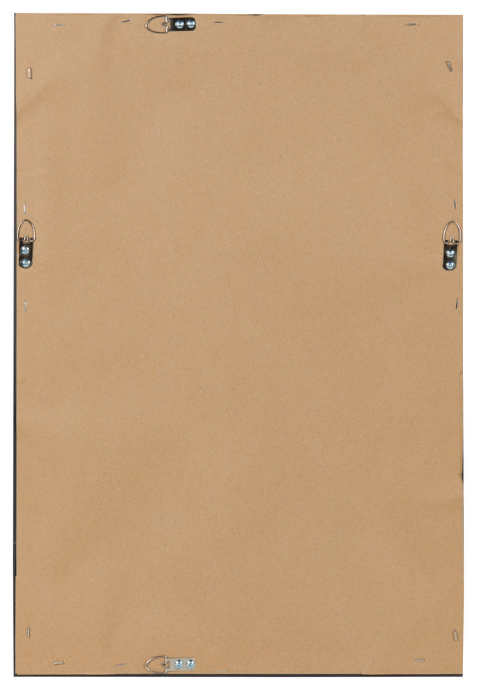 Beatrice Rustic Woodgrain Framed Magnetic Chalkboard, Walnut Brown, 27x18
