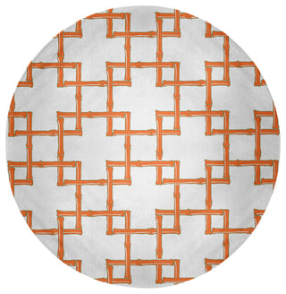 Bamboo Spring Chenille Rug, Blood Orange, 5' Round