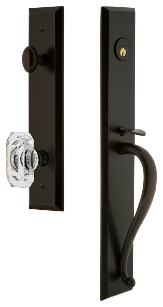 Fifth Avenue Dummy Handleset, S Grip and Baguette Clear Crystal Knob, 849283