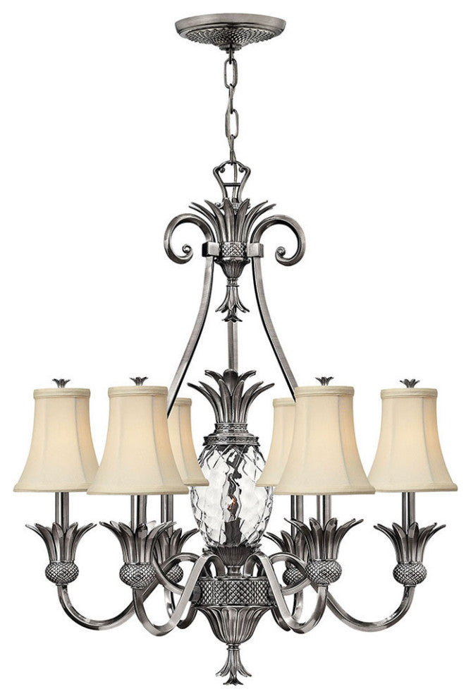 Hinkley Plantation Medium Single Tier, Polished Antique Nickel