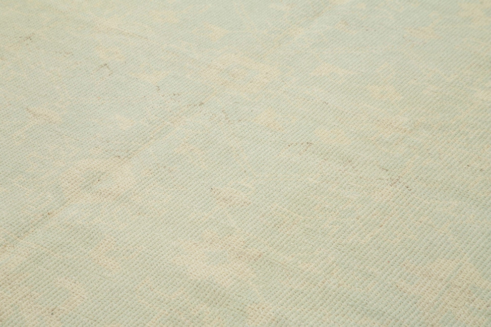 Rug N Carpet - Handmade Oriental 7' 11" x 9' 11" One-of-a-Kind Beige Oushak Rug