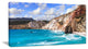 Greek Islands Scenic Beaches, Landscape Canvas Art Print, 60"x28"