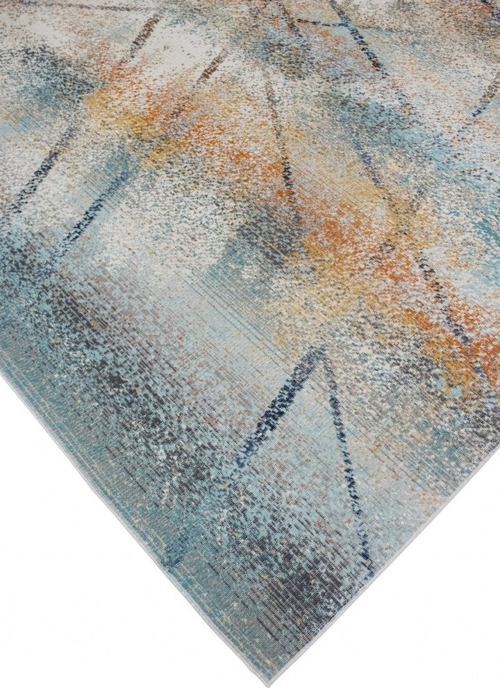 Noori Rug Low-Pile Webster Ivory/Rust Rug, 5'x7'10"