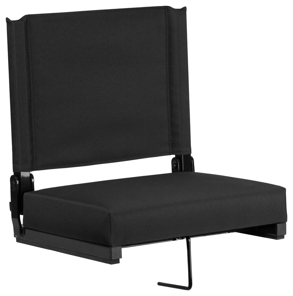 Folding Tables and Chairs, "Carletta" Portable Lounge Chair, Black