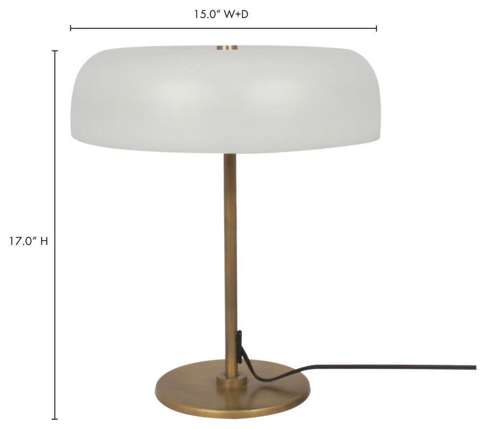 Retro Ambiance Table Lamp - White