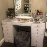 SlayStation Plus 2.0 Tabletop and Drawers Bundle, Bright White, 6 Drawers