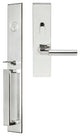 Aurora Lever, Mortise Entry Handleset, Right Hand, Polished Stainless Steel