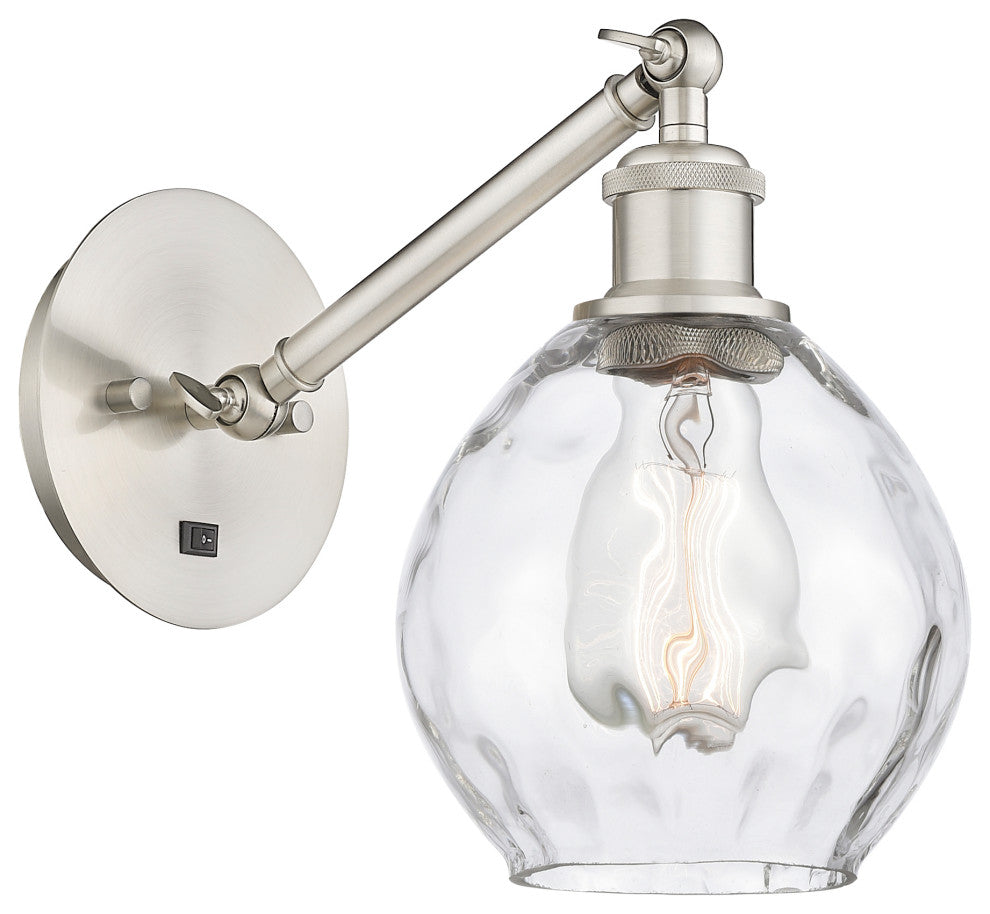 Innovations 317-1W-SN-G362 Waverly 1 Light Sconce, Brushed Satin Nickel