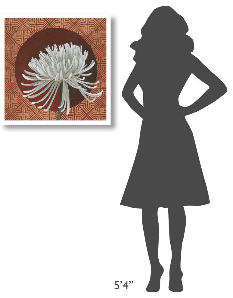 "Morning Chrysanthemum III" Digital Paper Print by Kathrine Lovell, 26"x26"
