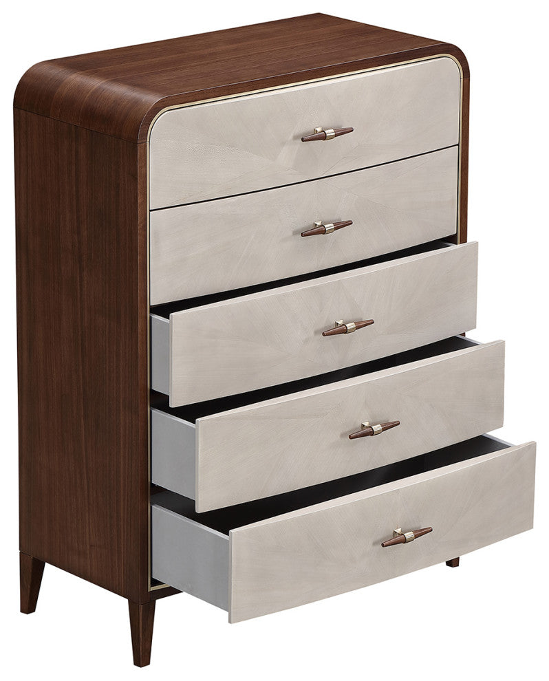 Houston 5-Drawer Chest, Walnut