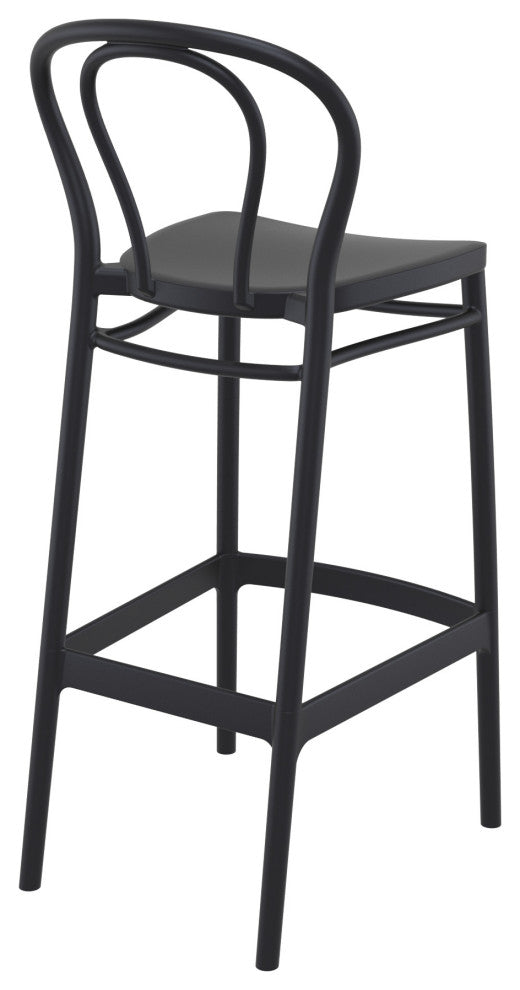 Victor Bar Stool, Set of 2, Black