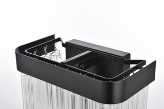 Home Living 9" Wall Sconce, Black