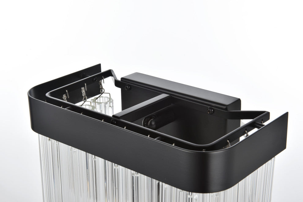 Home Living 9" Wall Sconce, Black