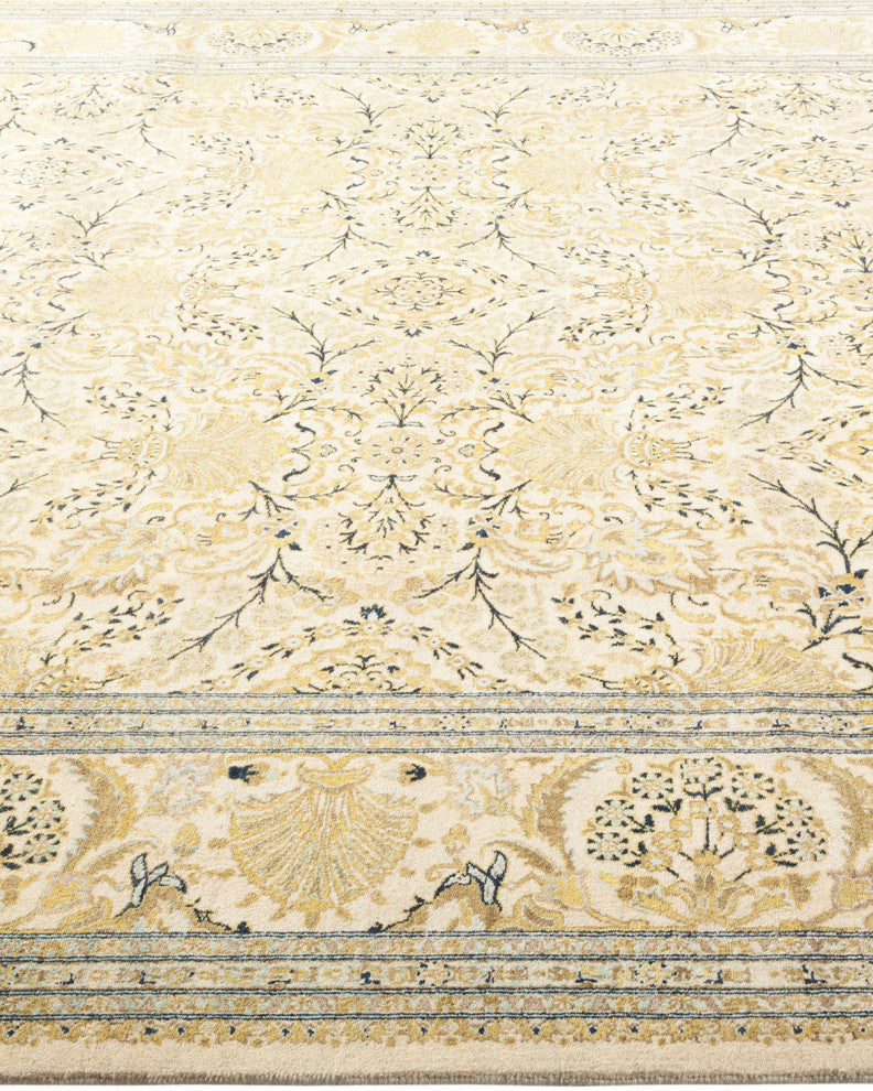 Gabriella, One-of-a-Kind Hand-Knotted Area Rug Ivory, 8'2"x9'10"