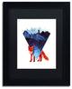 Robert Farkas 'Risky Road' Art, Black Frame, Black Mat, 14x11