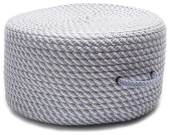 Colonial Mills Pouf Bright Twist Pouf Amethyst & White Round