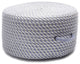 Colonial Mills Pouf Bright Twist Pouf Amethyst & White Round