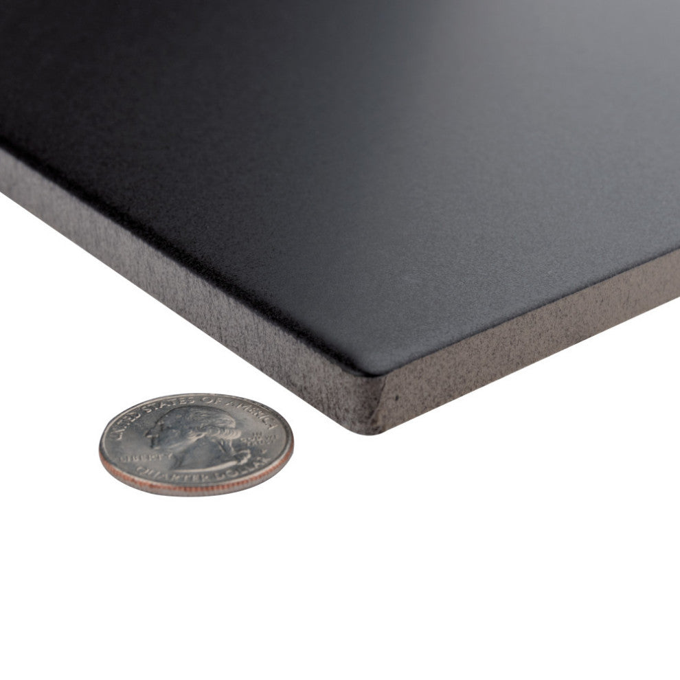 Textile Basic Kayak Black Porcelain Floor and Wall Tile