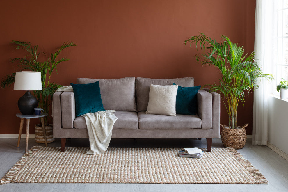 9' x 12' Songbird Natural and Ivory Jute Area Rug