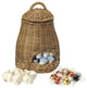 Wicker Garlic Basket, Fruit and Vegetable Storage Basket, Small