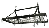 Range Kleen 18-Piece Enameled Black Rectangle Pot Rack