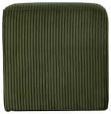 Roy Microsuede Fabric Upholsetered Ottoman/Stool, Green, Square
