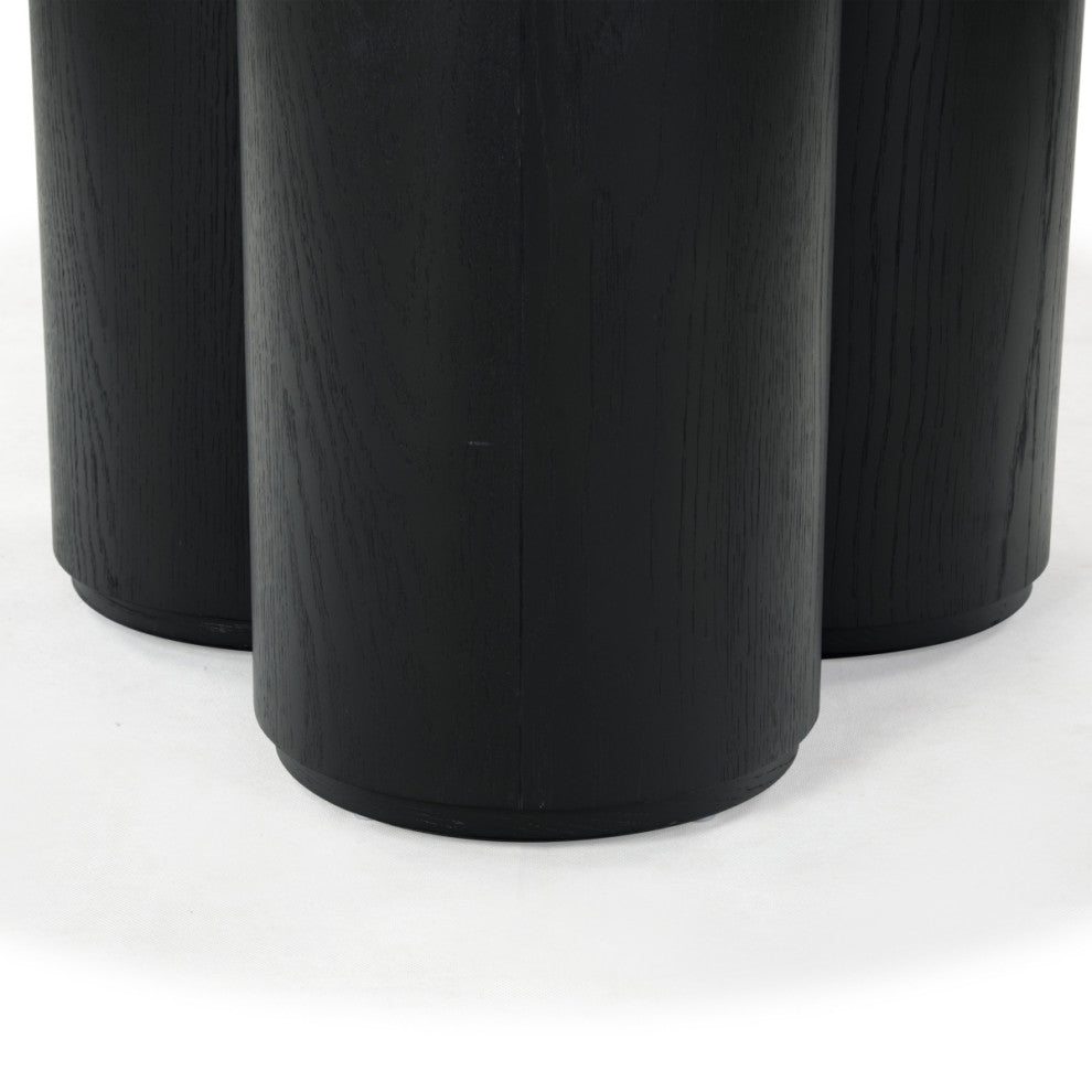 Safavieh Couture Kathalina Round Wood Dining Table, Black