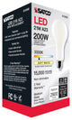 21W, A23 LED, Frost Finish, Medium Base, 3000K, 120V