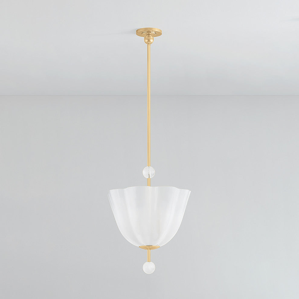 Hudson Valley Lighting Cambria Heights Lantern, Aged Brass