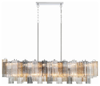 Crystorama Lighting Group ADD-317-AU Addis 14 Light 52"W Crystal - Polished