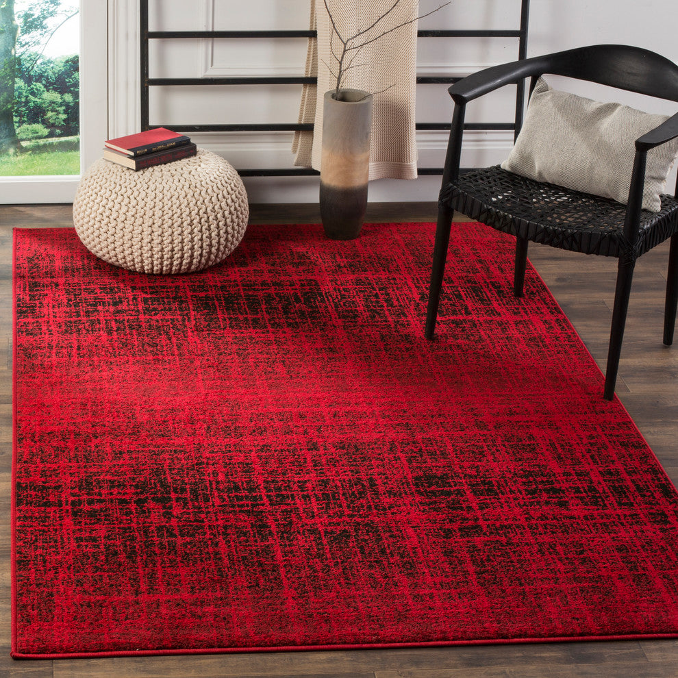 Safavieh Adirondack Collection, ADR116 Rug, Red/Black, 5'1"x7'6"