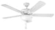 Hinkley Metro 52" LED Indoor Dual Mount Ceiling Fan, Chalk White
