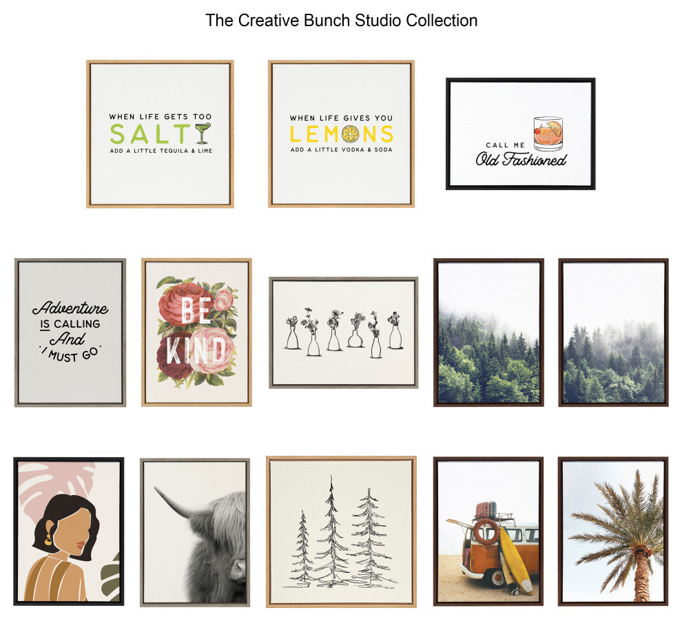 Sylvie Botanical Canvas by The Creative Bunch Studio, Natural 2 Piece 18x24