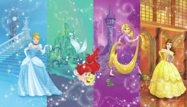 Disney Princess Scenes Mural
