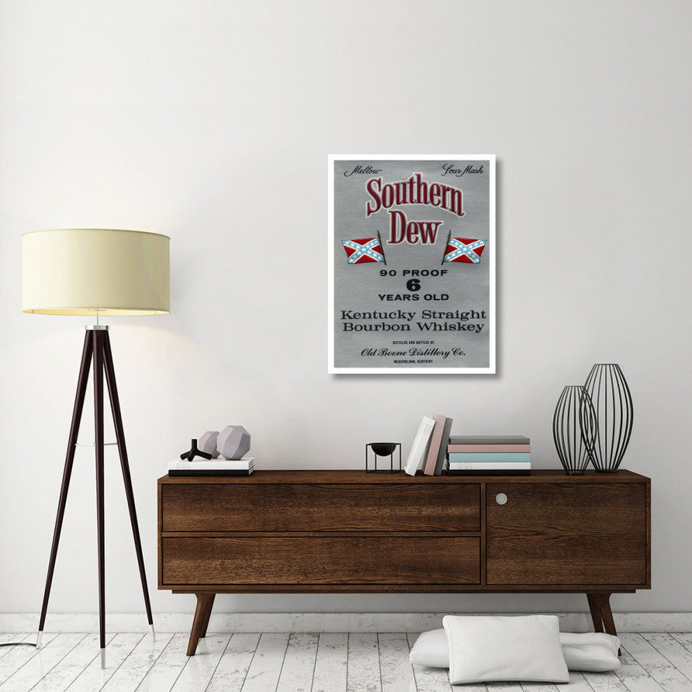 "Southern Dew Kentucky Straight Bourbon Whiskey" Paper Art, 29"x38"