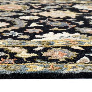 Jackson Traditional Black Hand-Hooked Area Rug 2' x 3'