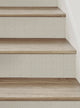 Burlap Hash Pattern Peel and Stick Stair Riser Strips, Desert Taupe, 48"w X 6"h, 6 Pack