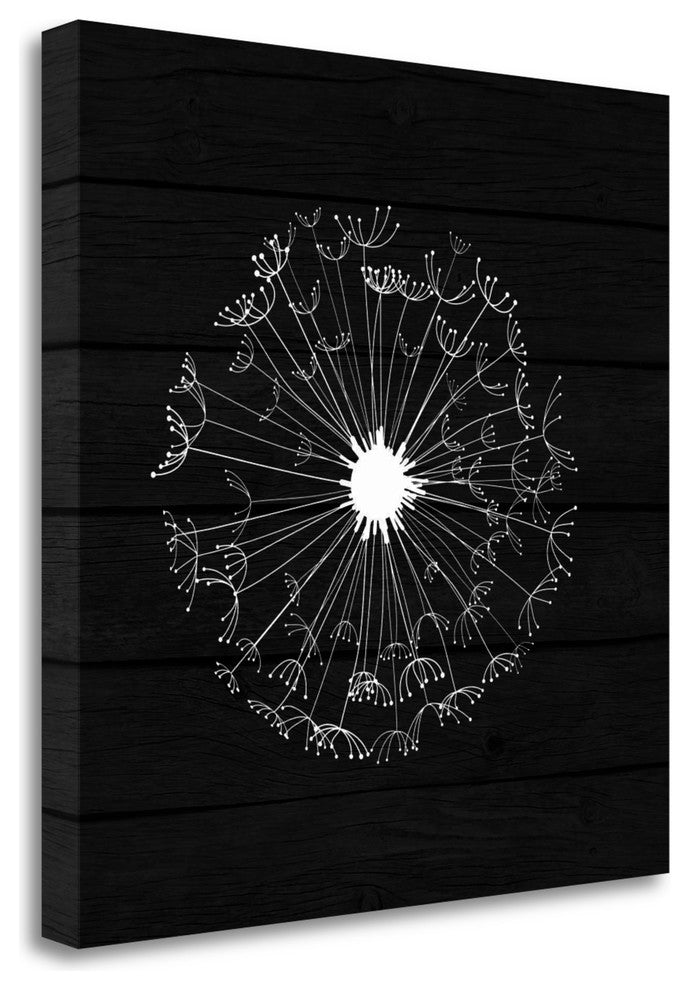 "Grey Dandelion II" By Tamara Robinson, Giclee Print on Gallery Wrap Canvas