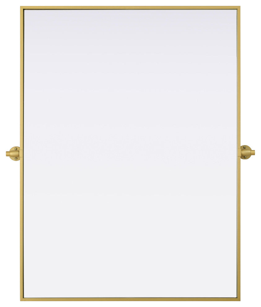 Home Living 40x30 Pivot Mirror, Brass