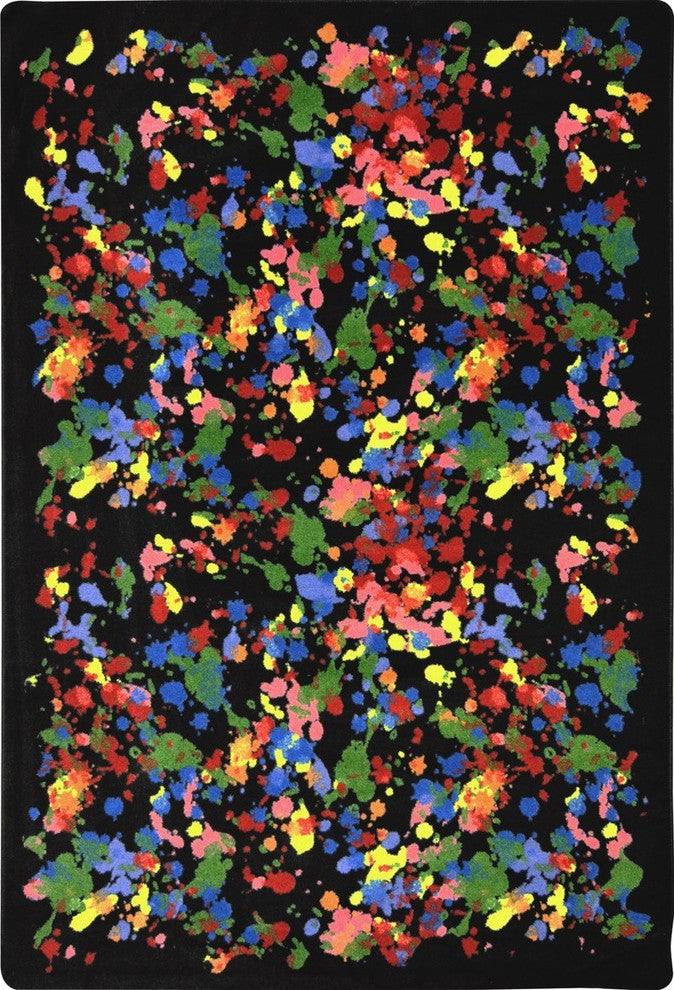 Kaleidoscope Rug, Splatter Paint, 7'8"x10'9"