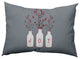 Joy Decorative Throw Pillow, Gray, 14"x20"