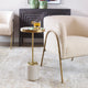 Uttermost Laurier 12 x 25" Brushed Brass Drink Table